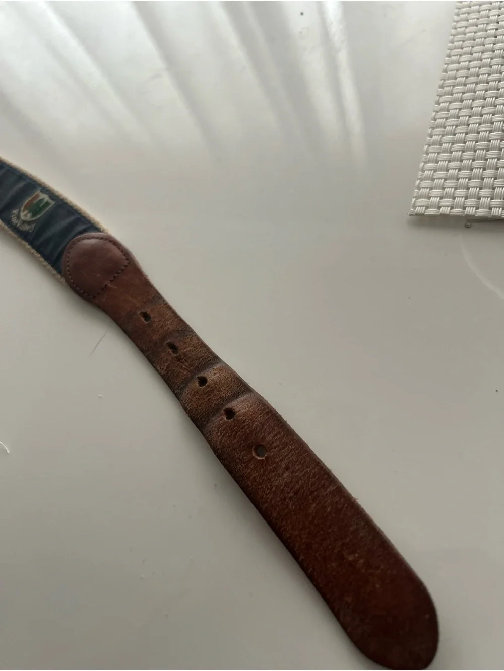 Pine Valley Golf Club Essex Embroidered Ribbon Belt Mens 44